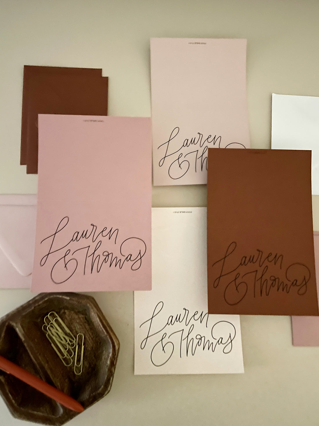 Personalized Folded Note Cards