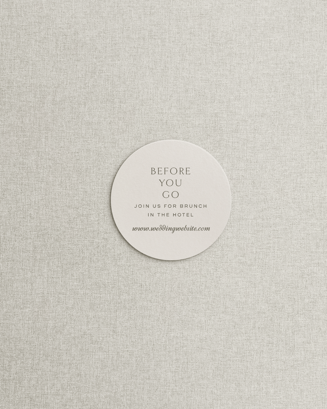 The Celine Circle Shaped Additional Card