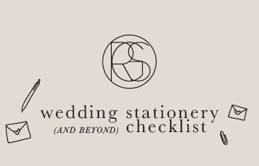 Free Wedding Stationery Checklist