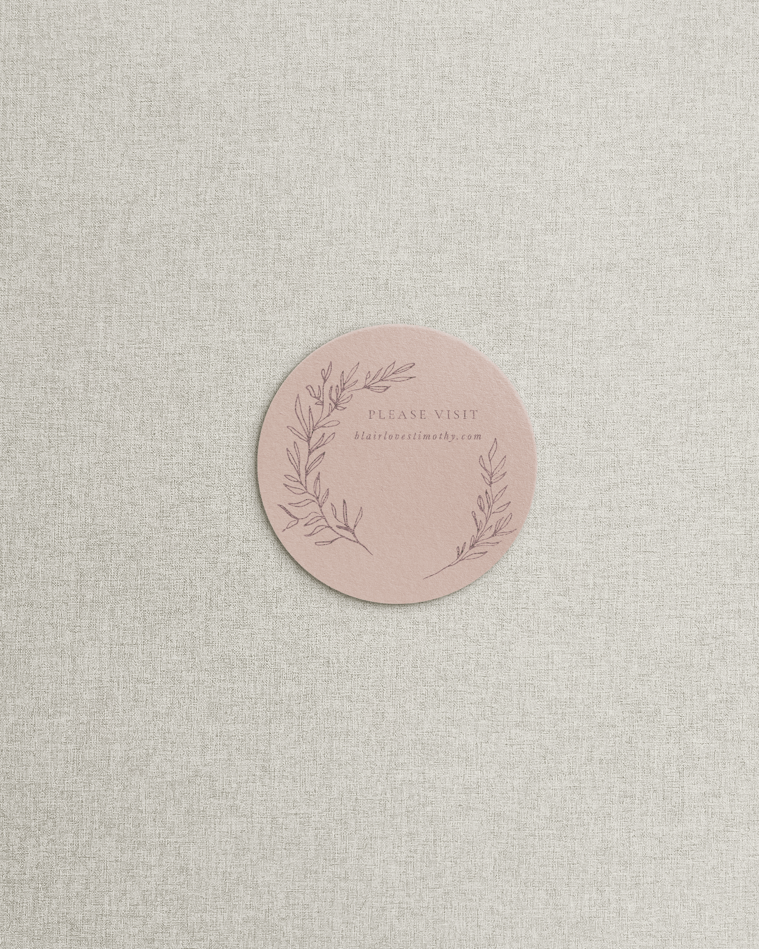 The Blair Circle Shaped Additional Card