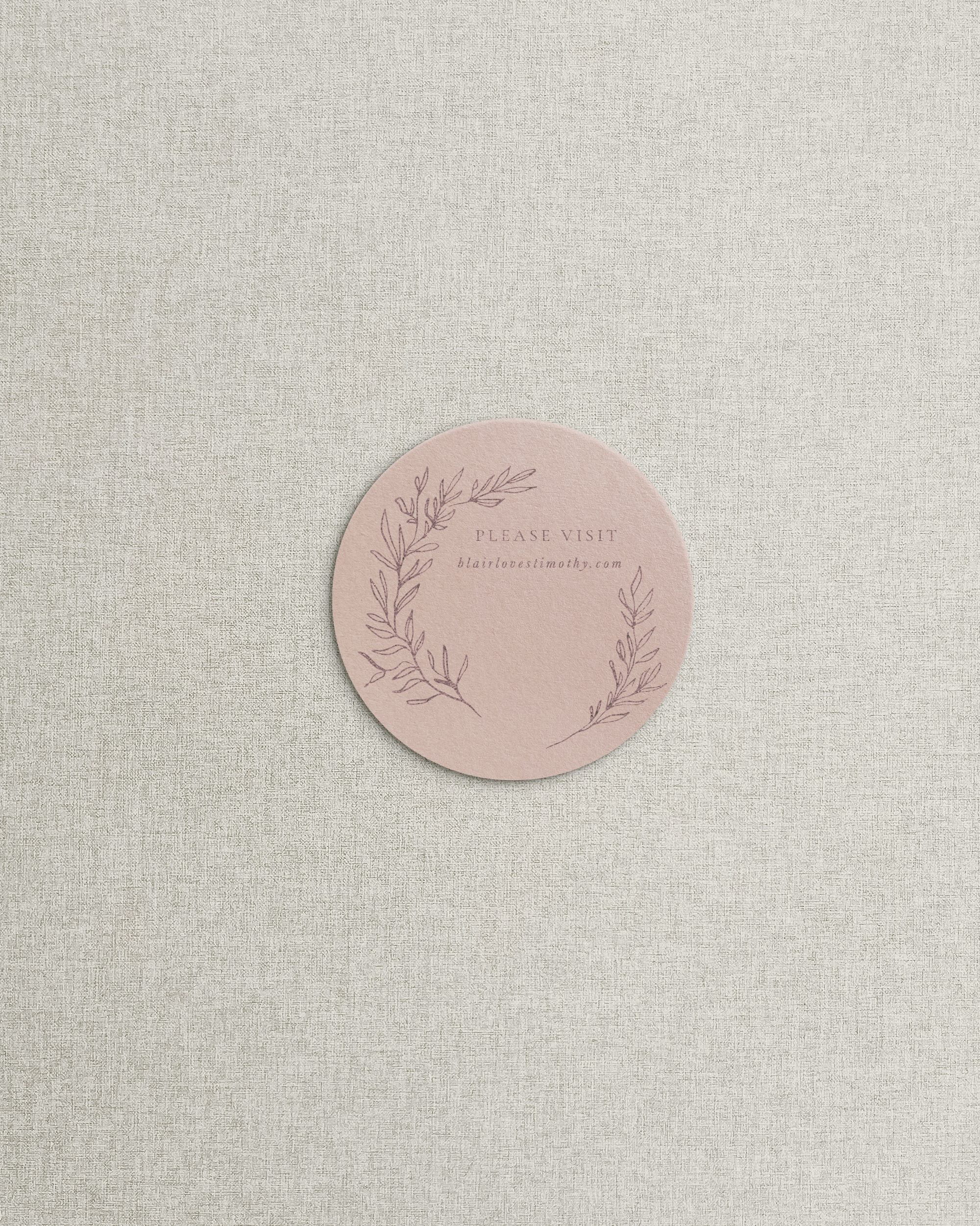 The Blair Circle Shaped Additional Card