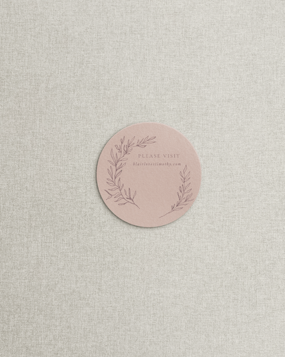 The Blair Circle Shaped Additional Card