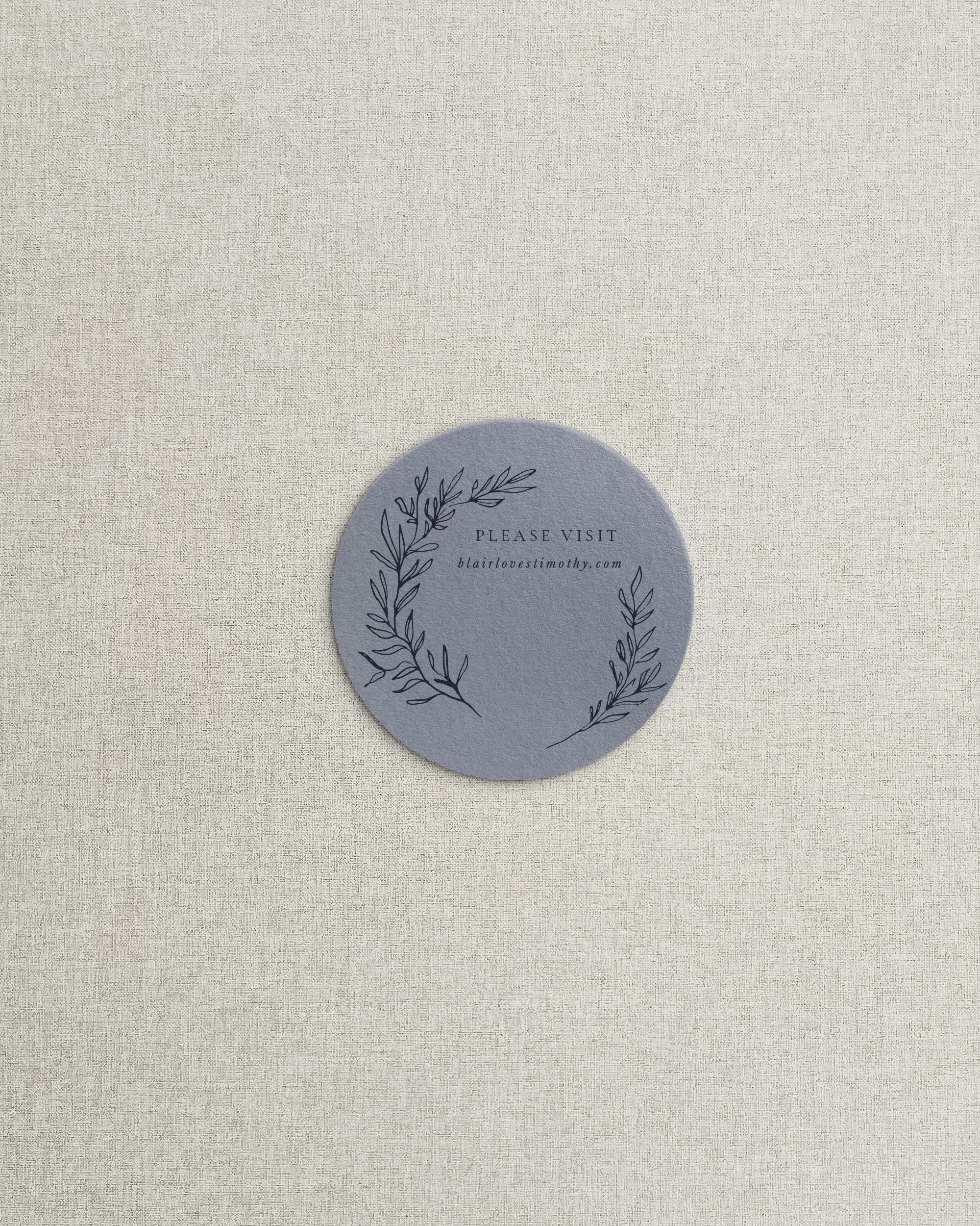 The Blair Circle Shaped Additional Card