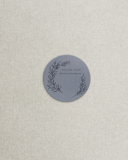 The Blair Circle Shaped Additional Card