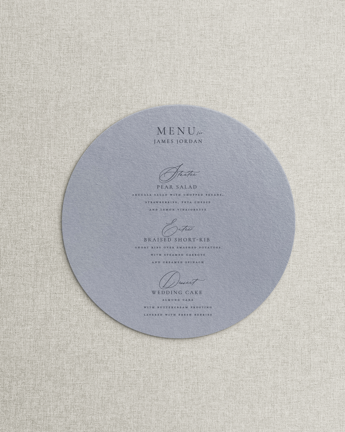 The Blair Simple Menu