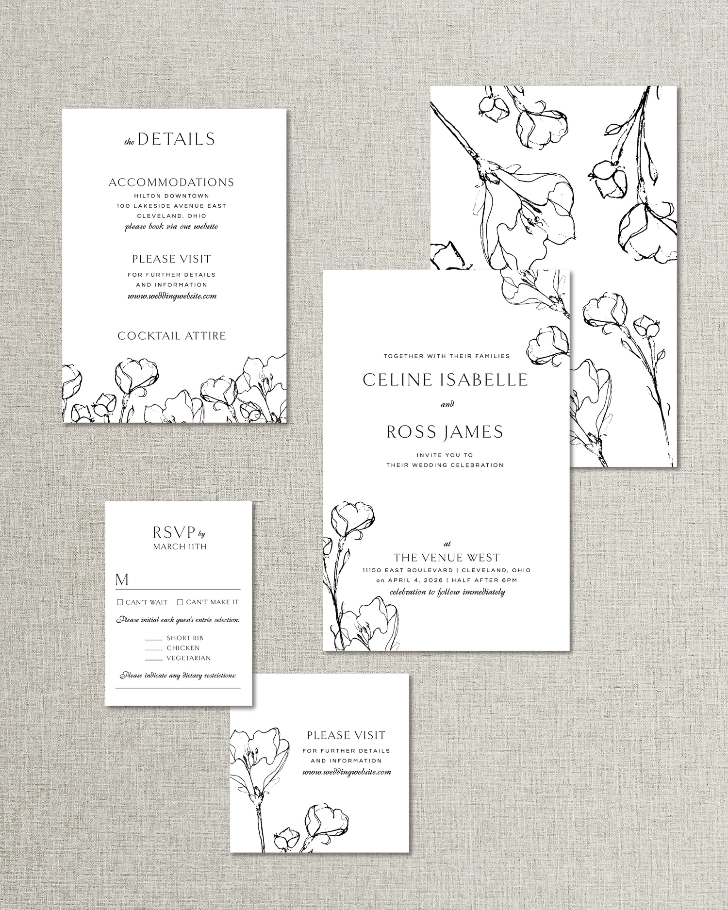 The Gabriel Line Art Floral Accent Artwork