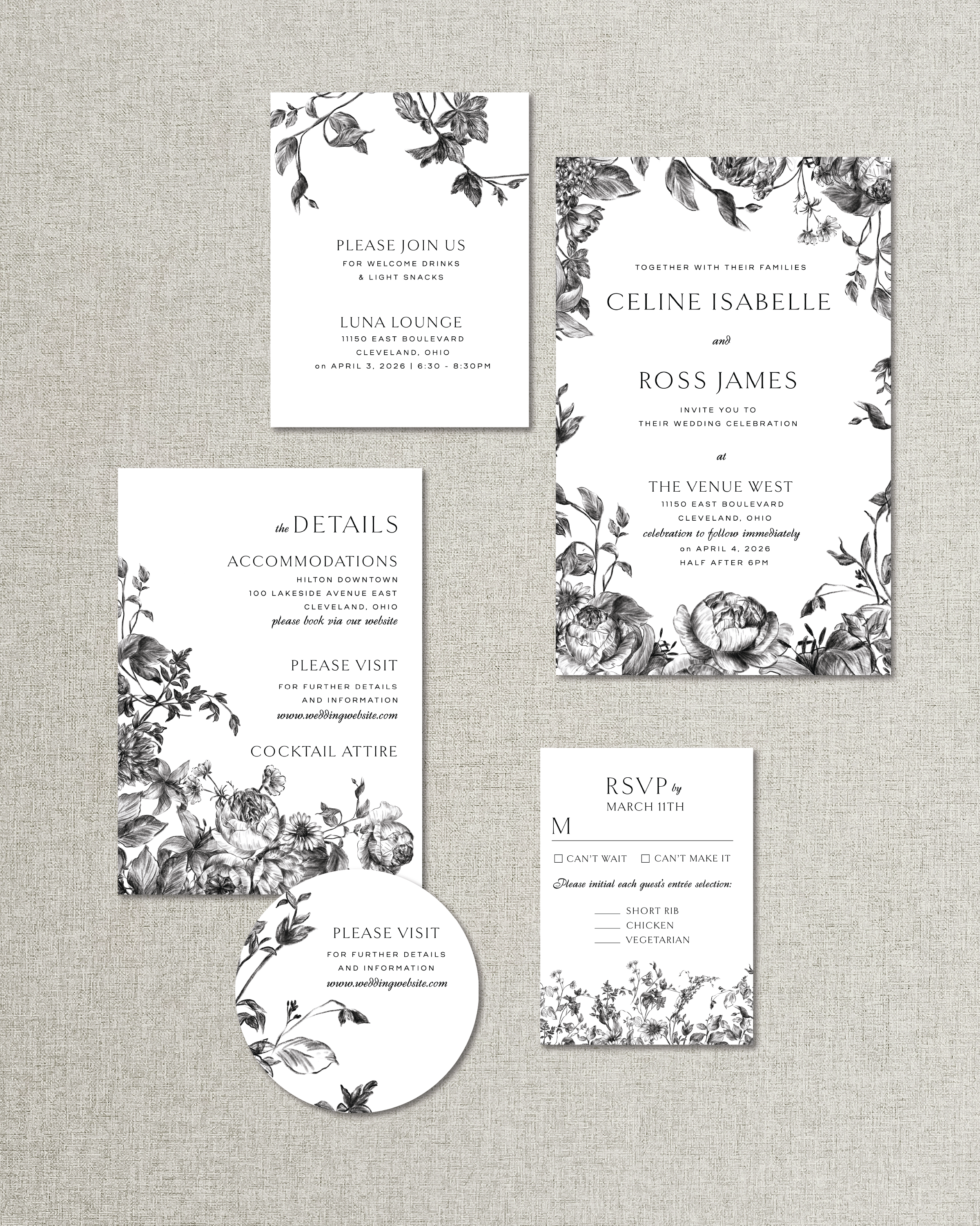 The James Line Art Floral Accent Artwork