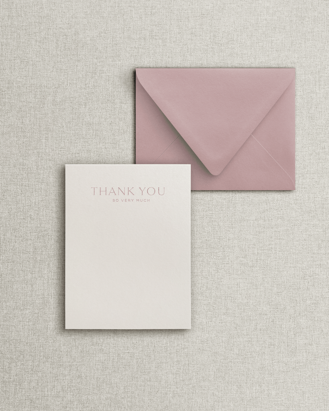 The Celine Flat Thank You Card & Envelope