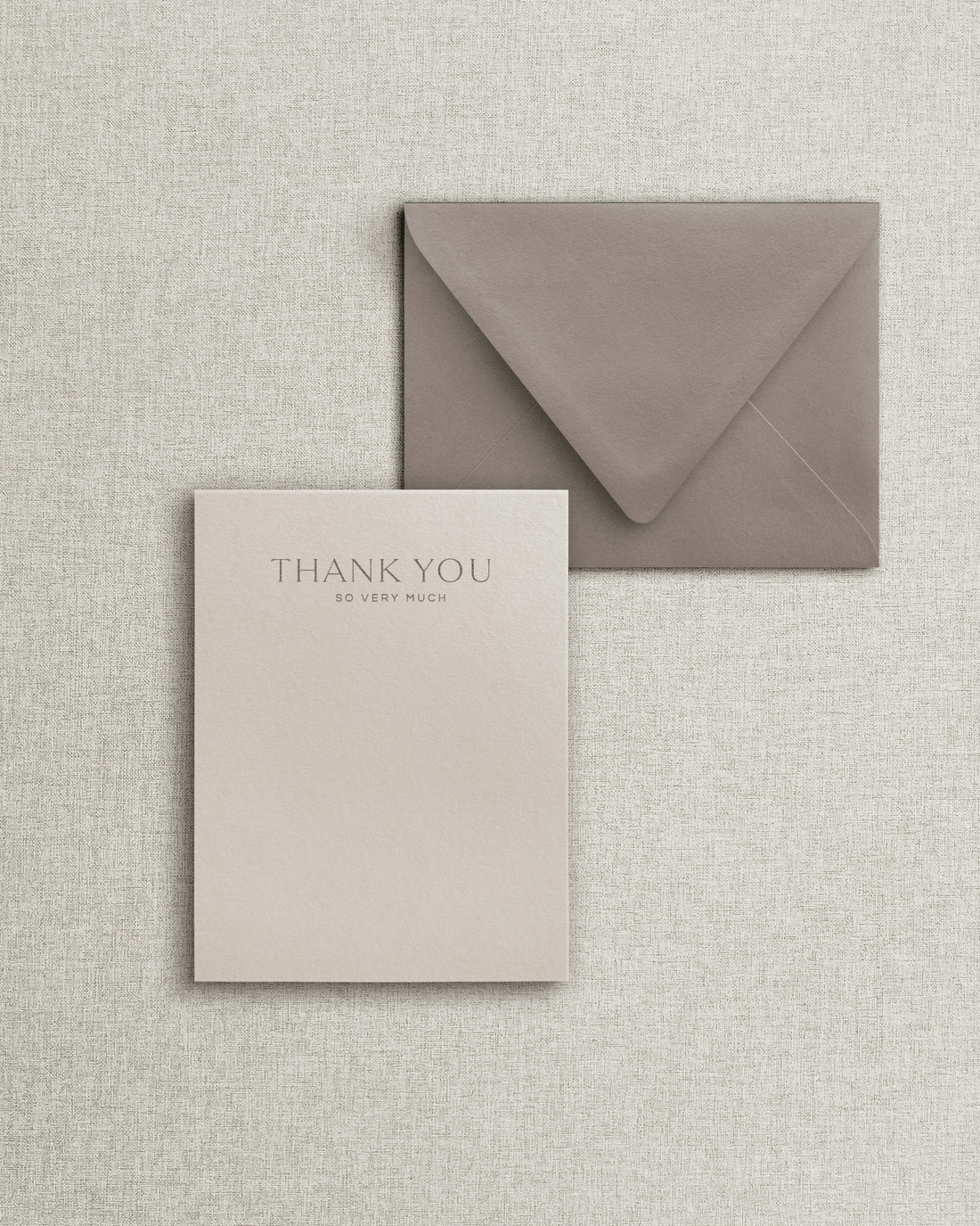 The Celine Flat Thank You Card & Envelope