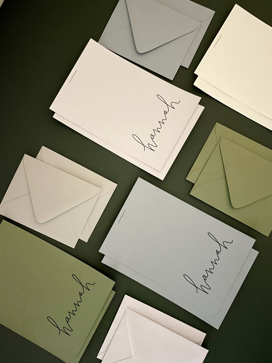 Personalized Folded Note Cards
