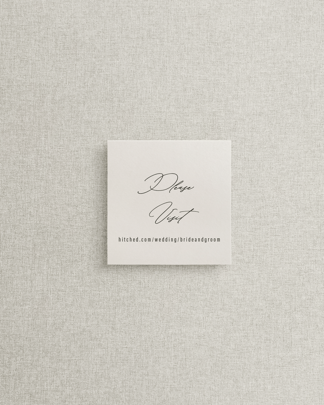 The Brittany Square Shaped Additional Card
