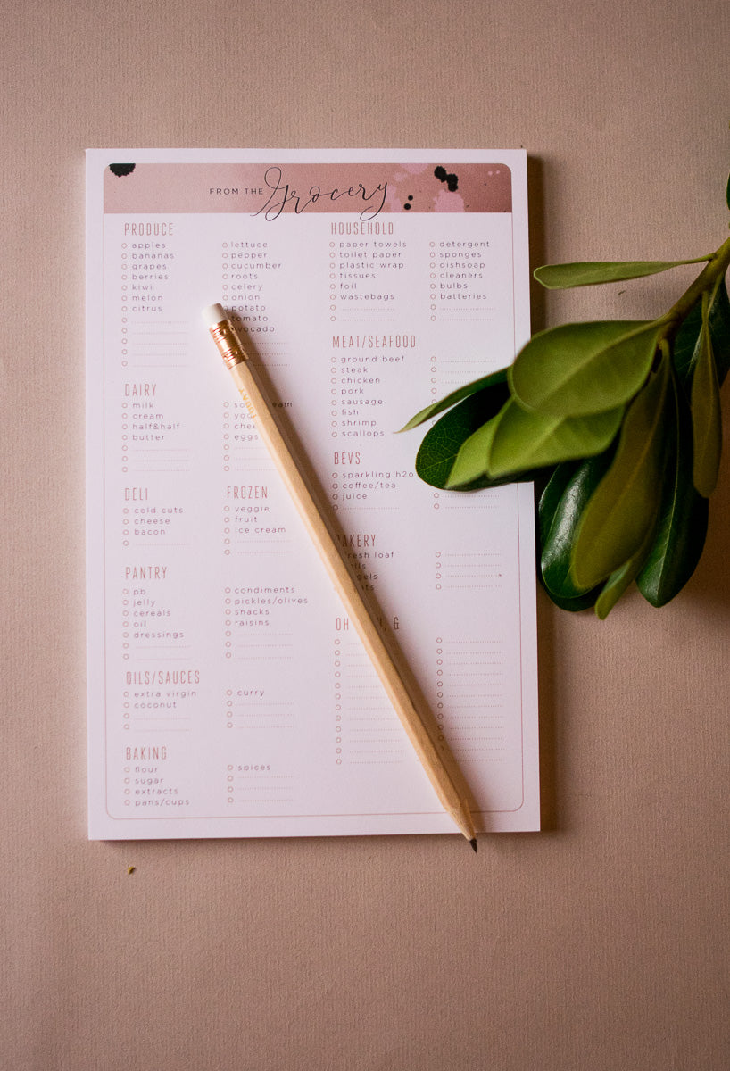 Grocery List Shopping Paper Pad