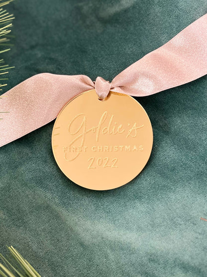 Personalized Mirror Ornament